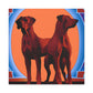 Ridgeback Art Deco. - Canvas