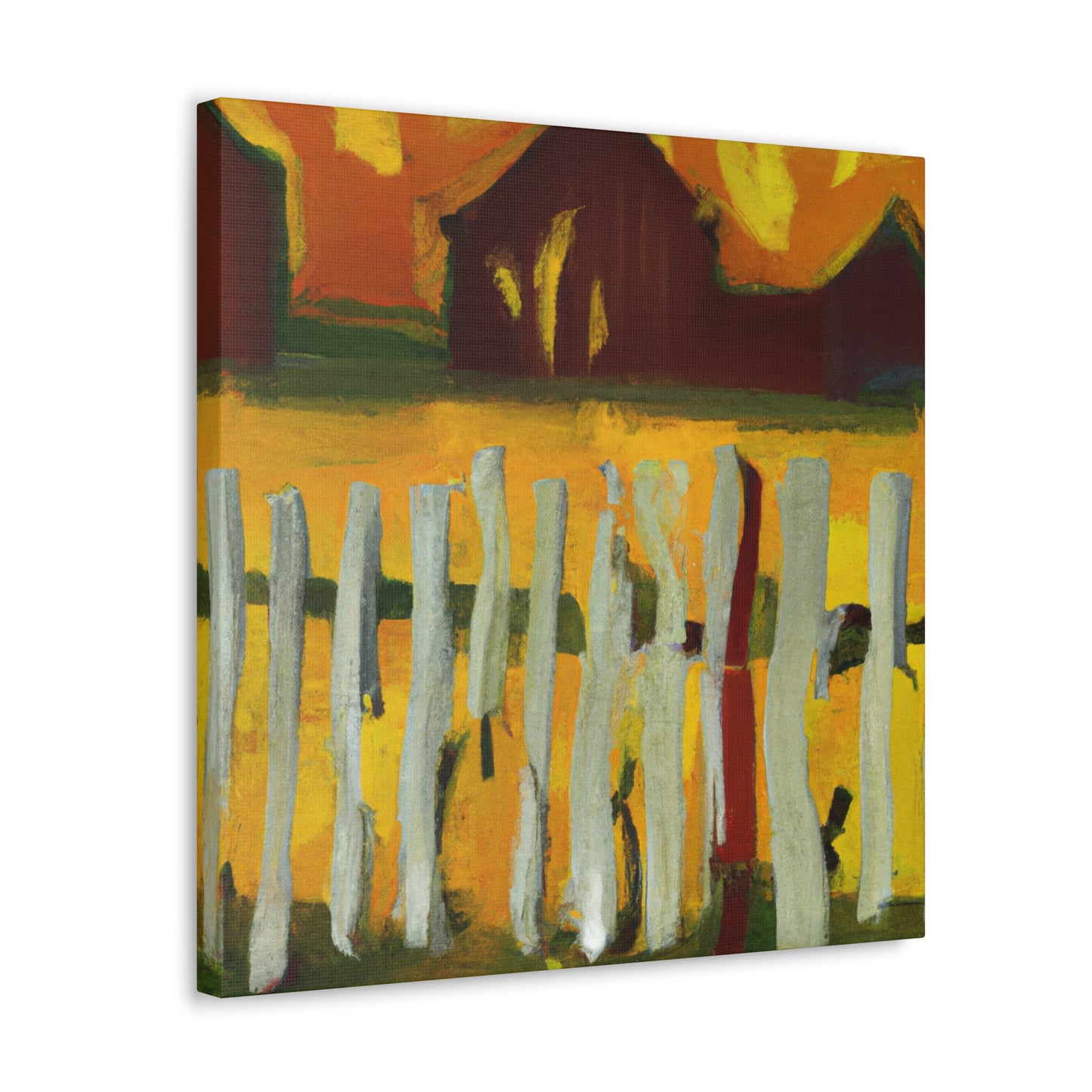 Barnyard Fence Beauty - Canvas