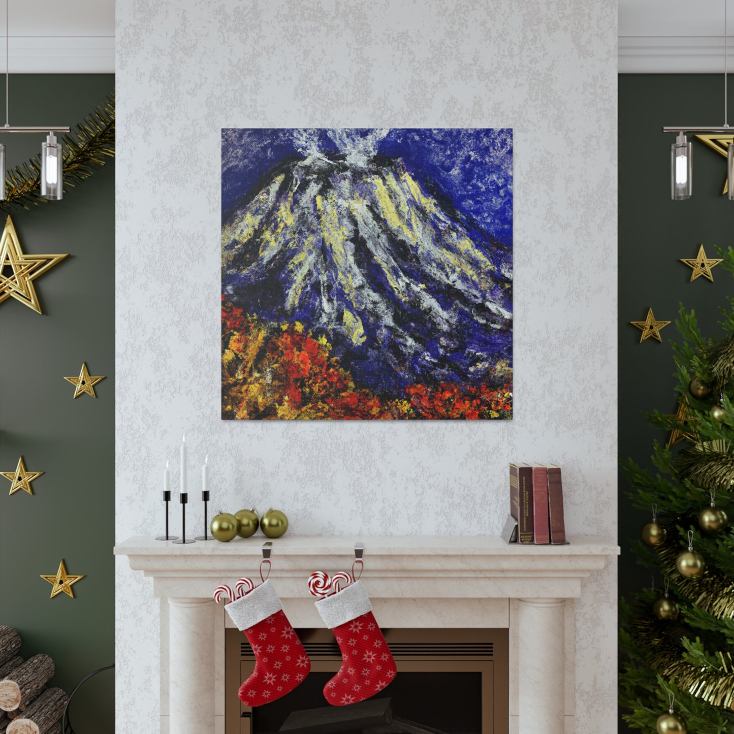 Volcano in Impressionism - Canvas