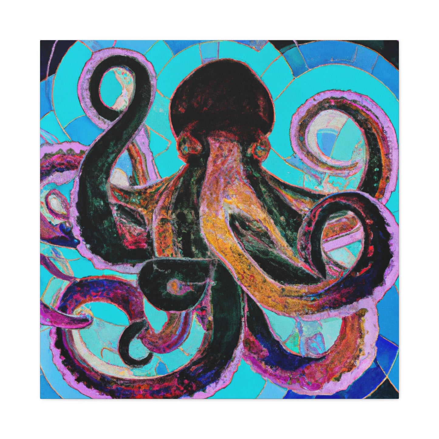 Octopus Dance Tango. - Canvas