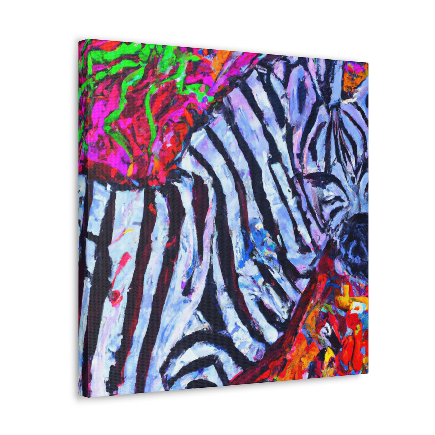 "Zebra Striped Wonder" - Canvas