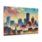 "Vibrant Boston Dreamscape" - Canvas