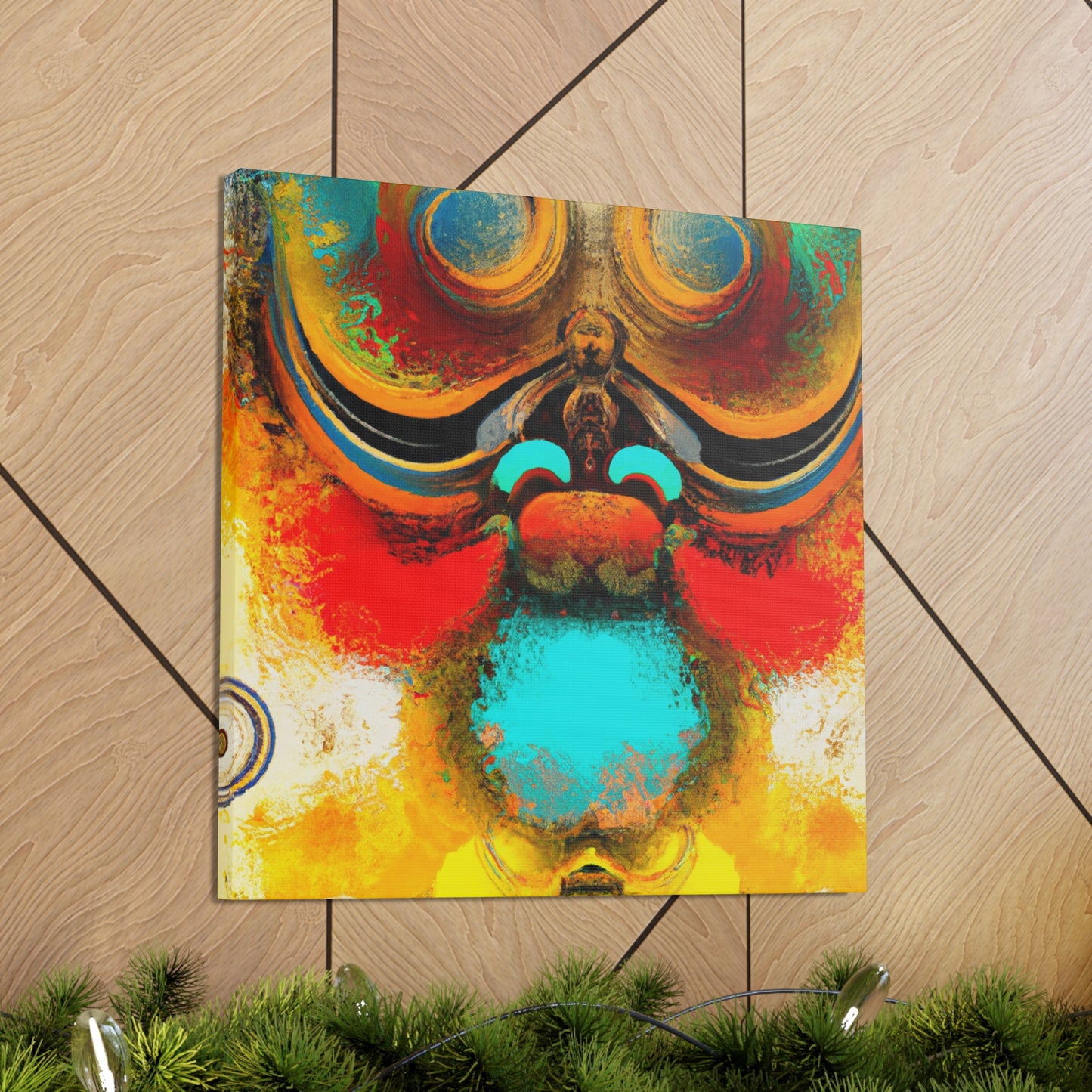 "Glowing Techno Geyser" - Canvas