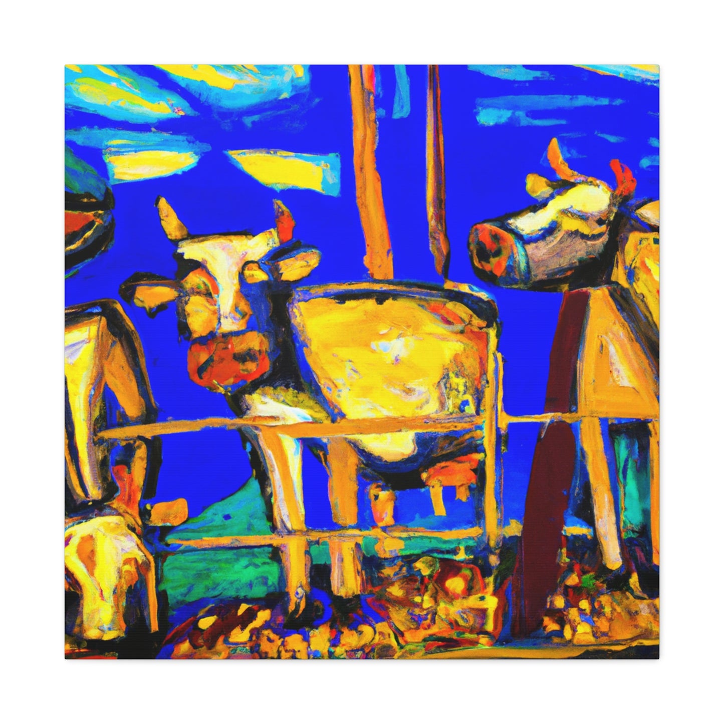 "Cow of Emotional Splendor" - Canvas