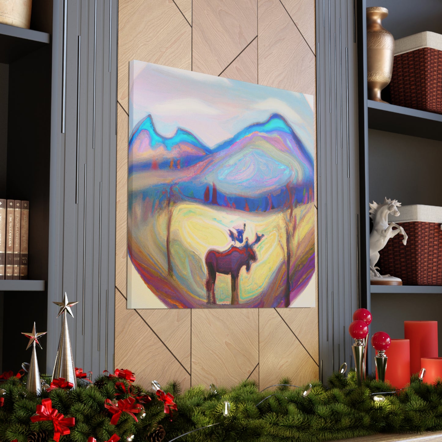 "Elk in Awe Dreaming" - Canvas