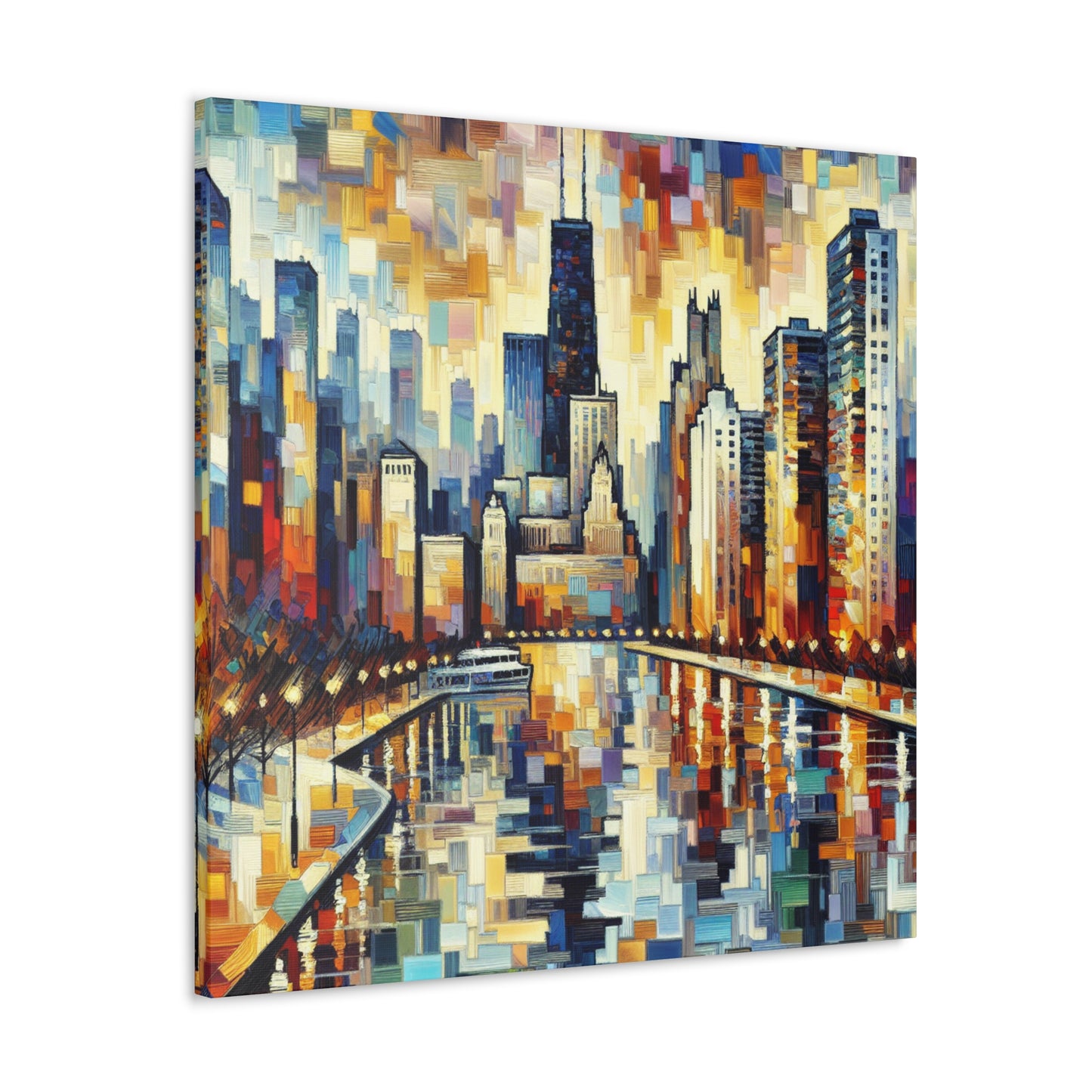 City of Steel Mirage - Canvas