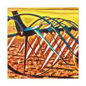 "Movement of Disc Harrow" - Canvas