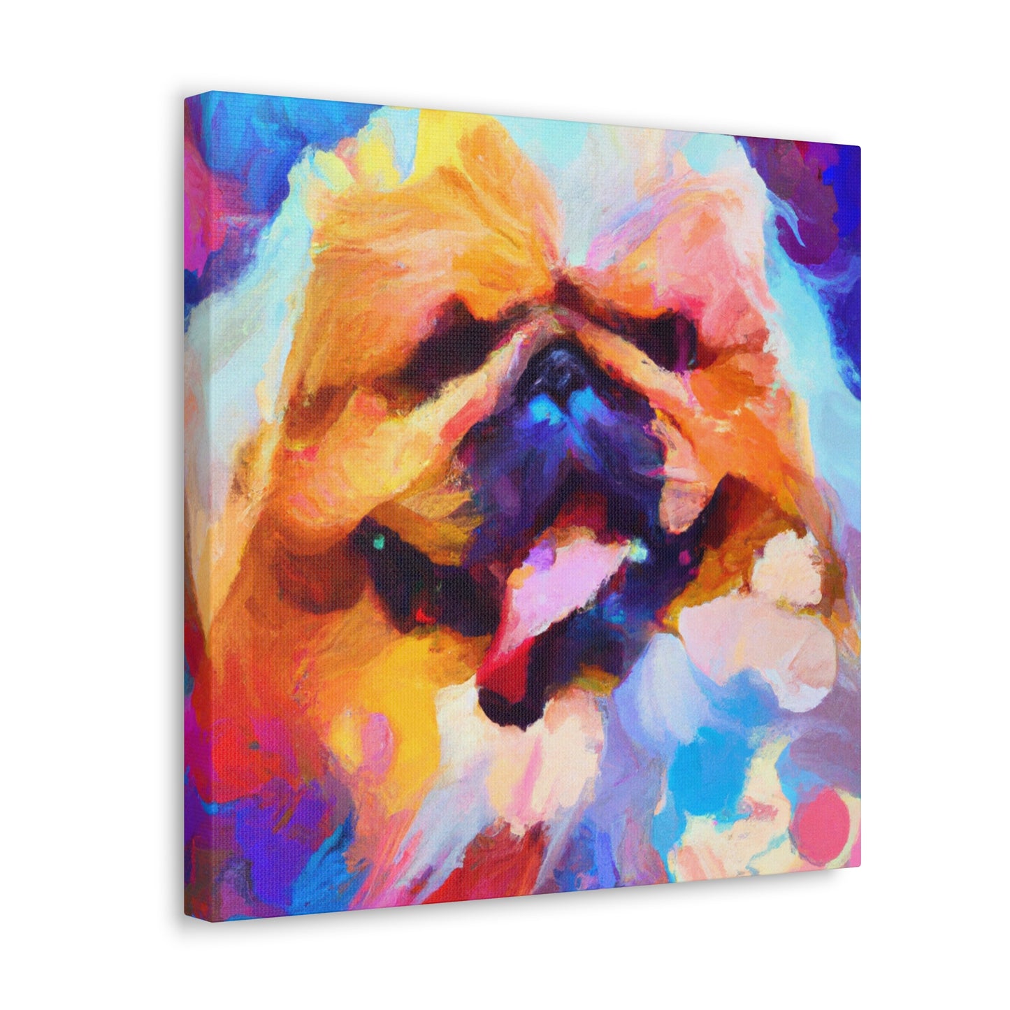 "Pekingese Playful Pose" - Canvas