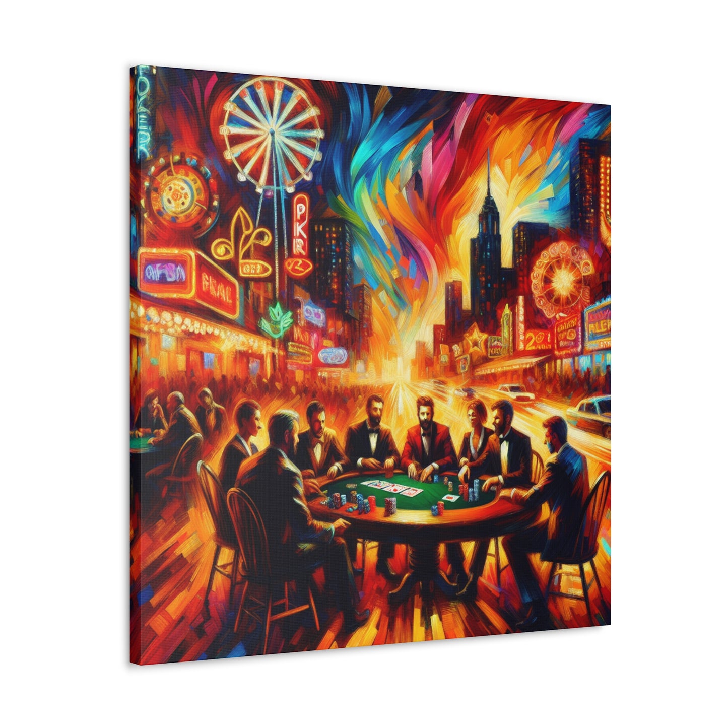 "Table of Aces" - Canvas