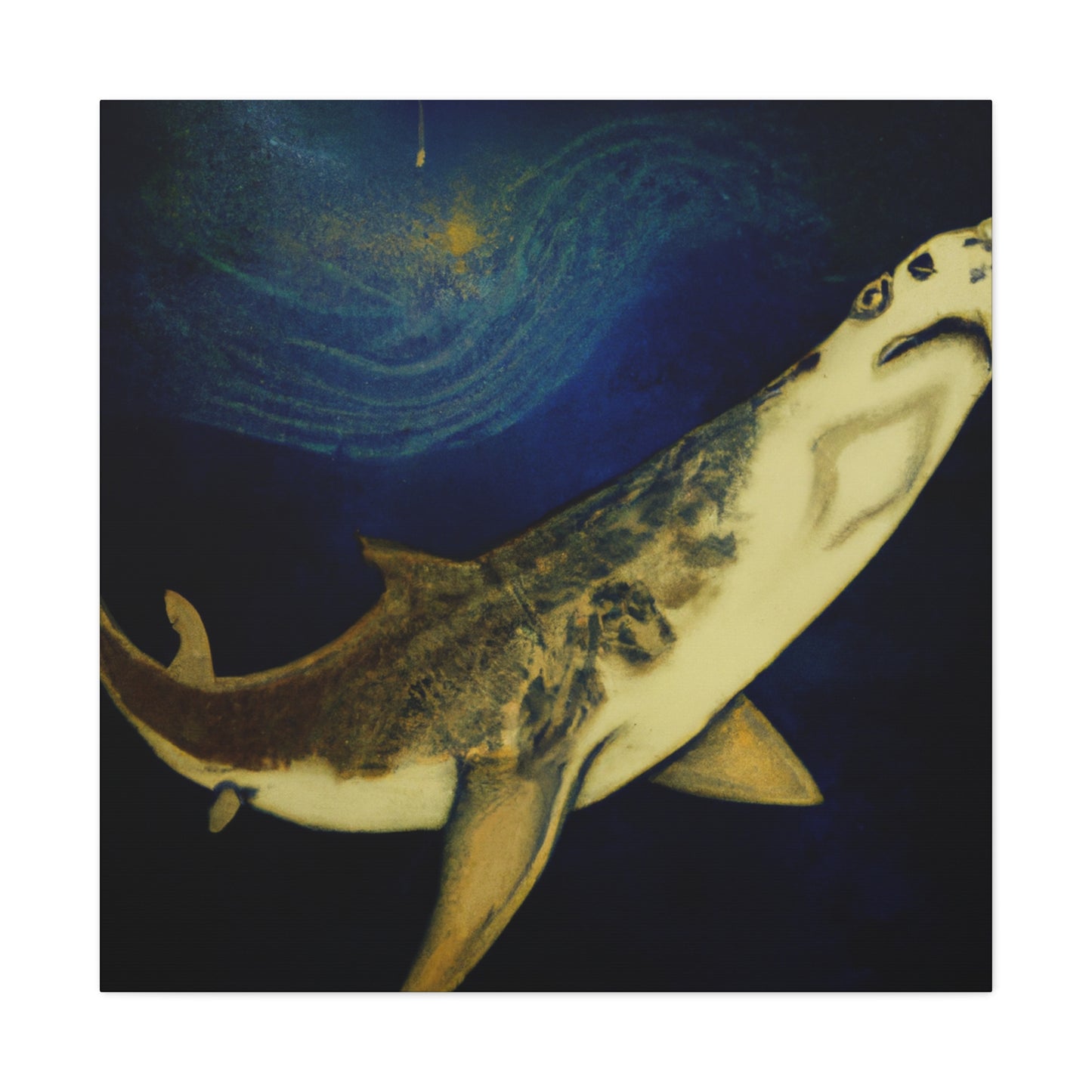 "Shark in Rococo Style" - Canvas