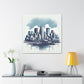 "Urban Rhapsody: Midwestern Mosaic" - Canvas