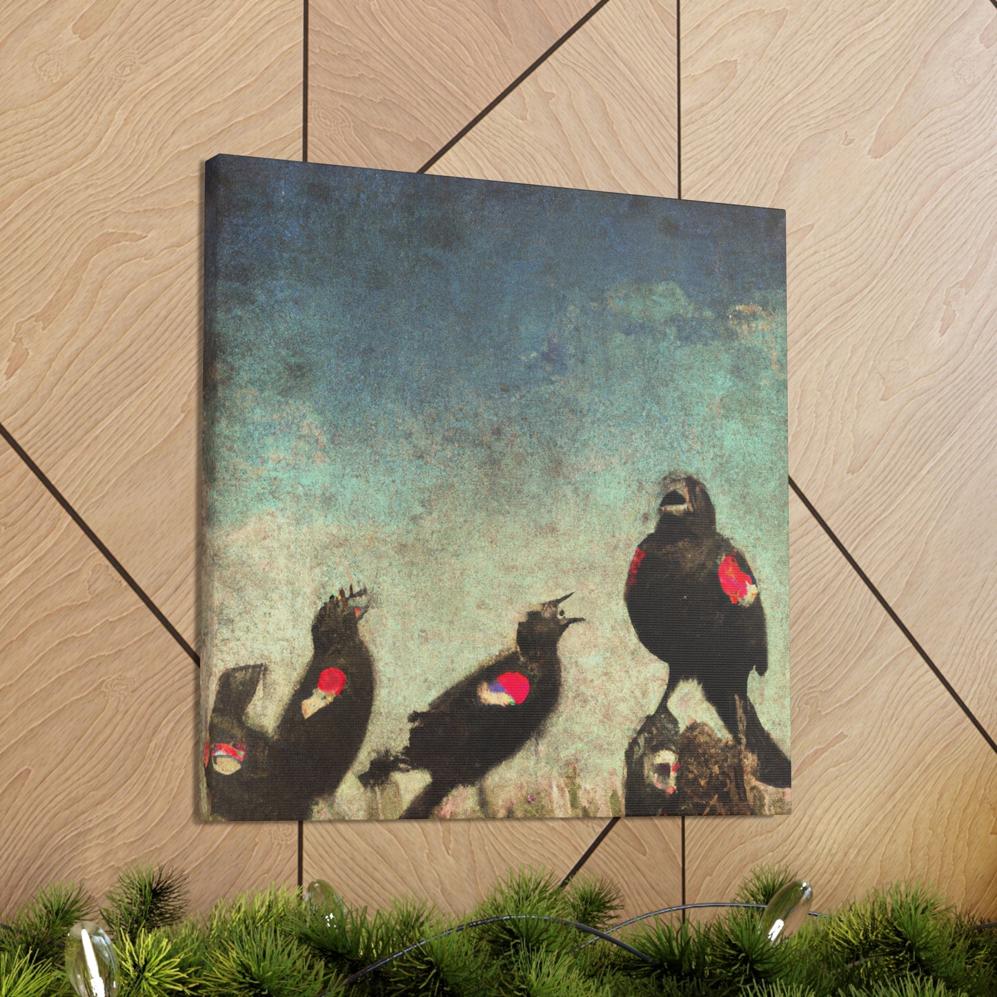 "Feathered Winged Mastersong" - Canvas