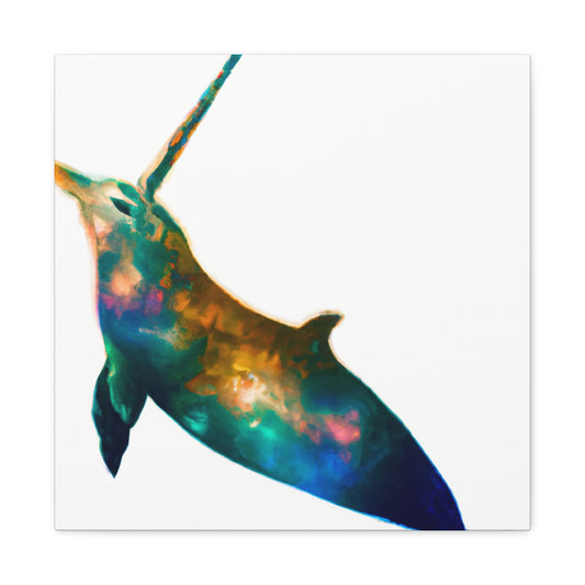 "Narwhal Digital Dreamscape" - Canvas