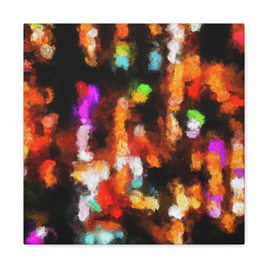 "Christmas Lights Glittering" - Canvas