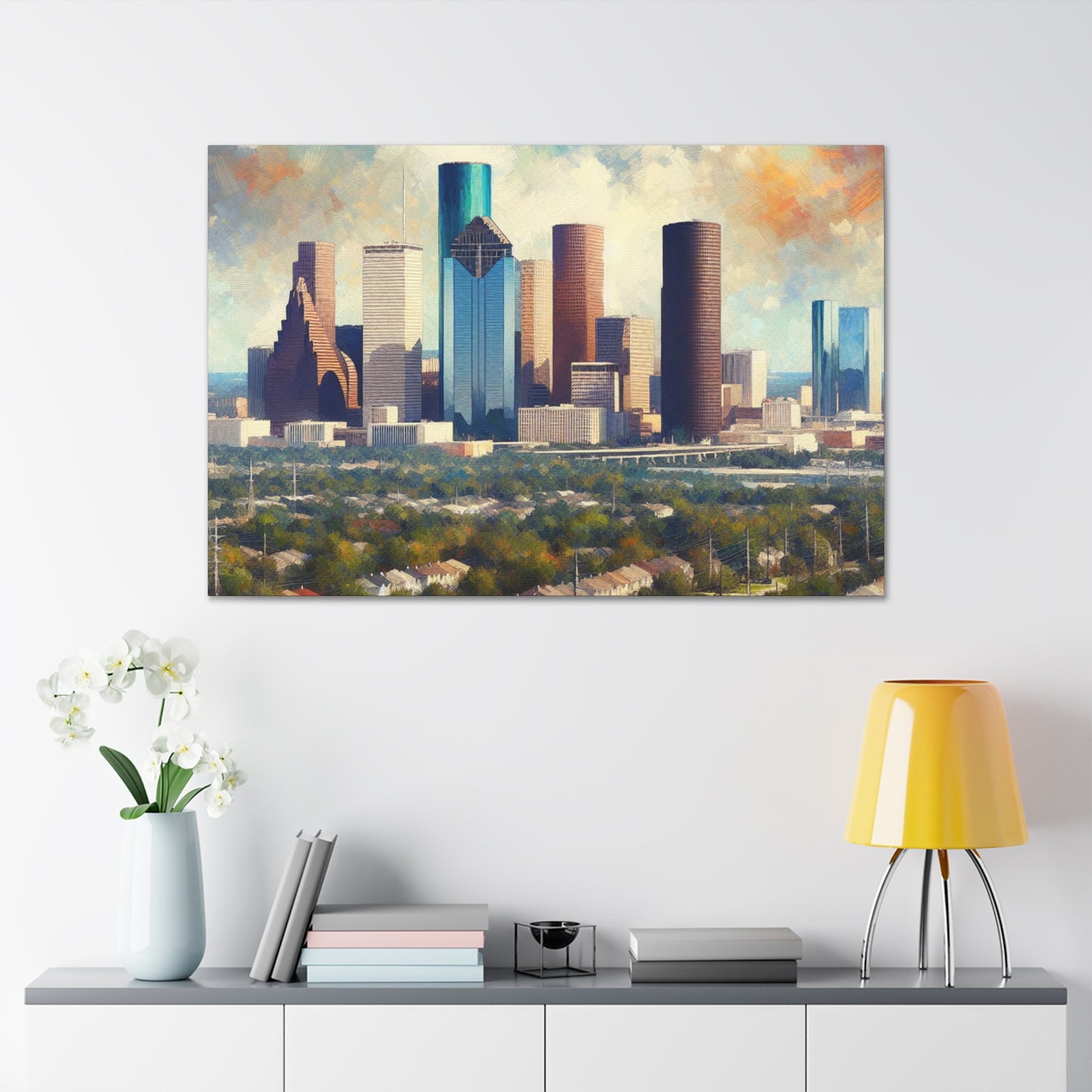 "Houston Huescape Majesty" - Canvas