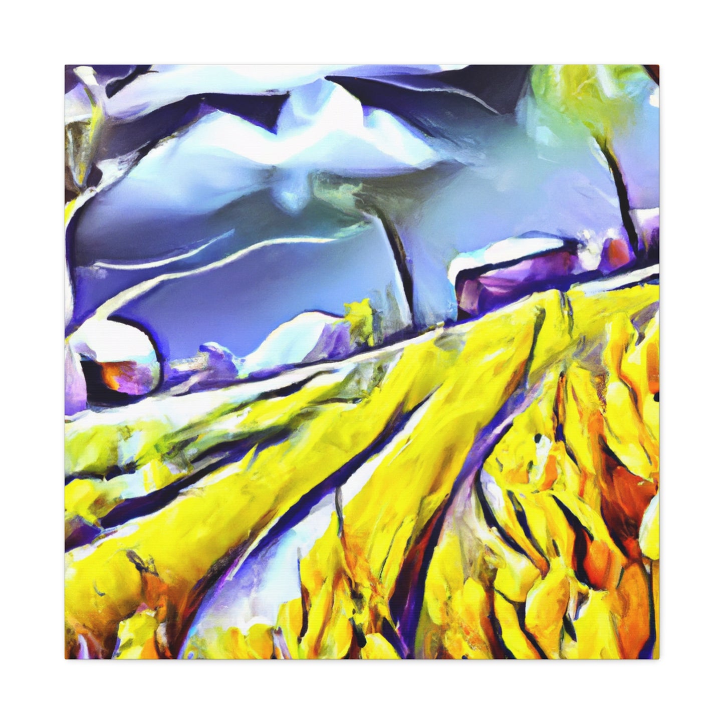 Crop Fields Ablaze - Canvas