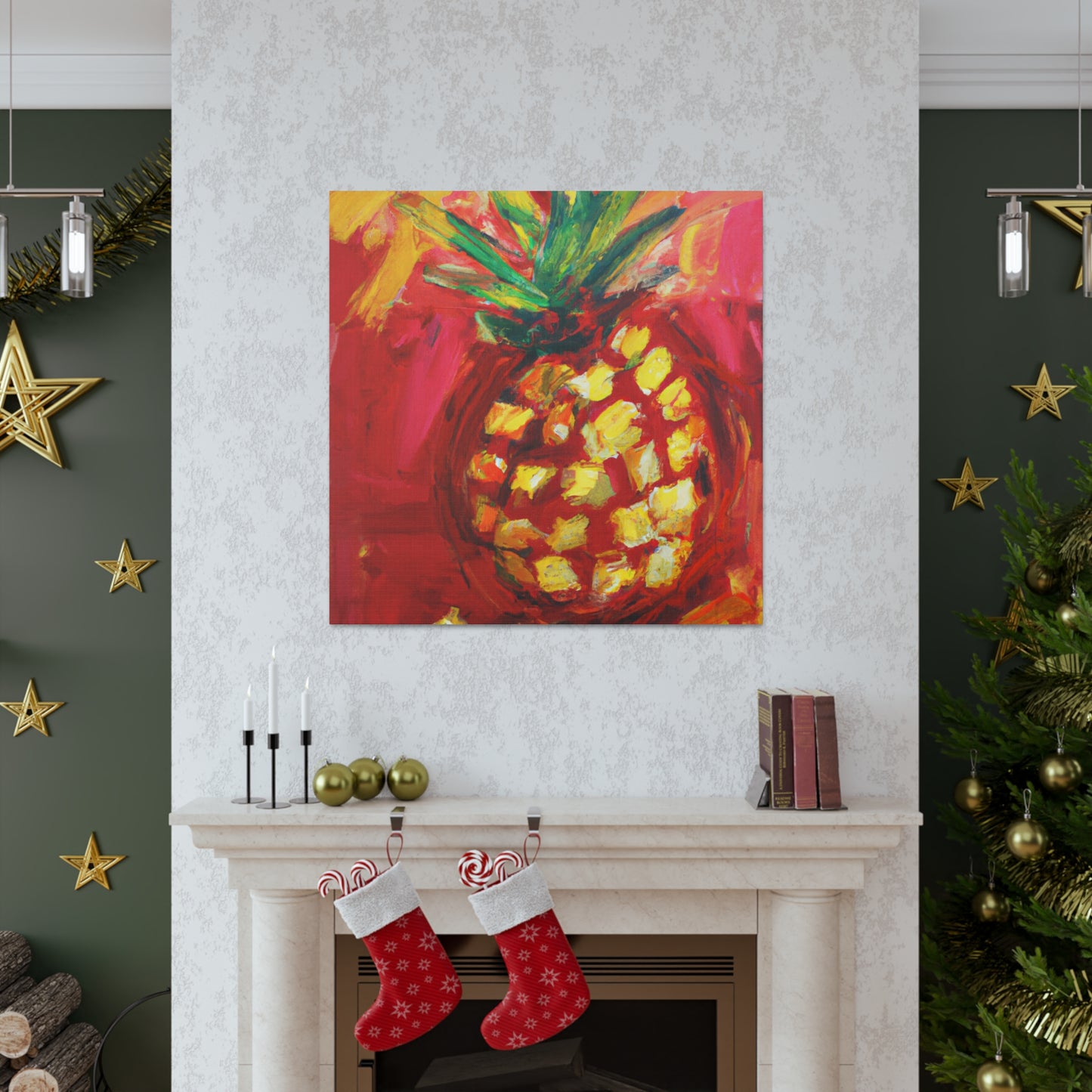 Pineapple Paradise Painting - Canvas