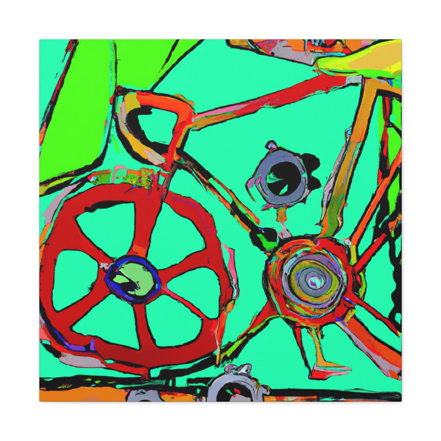 "Bicycle of Movement" - Canvas