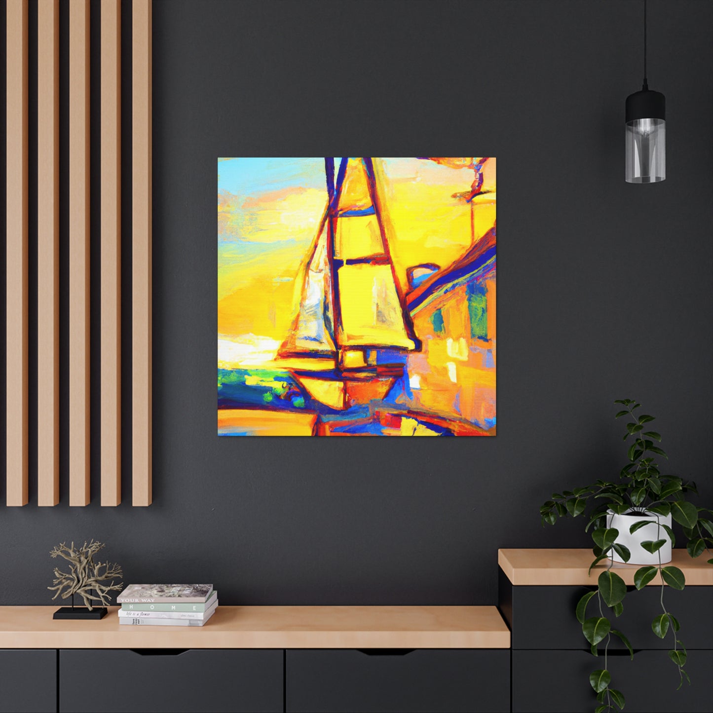 "Sailing On Free Waves" - Canvas