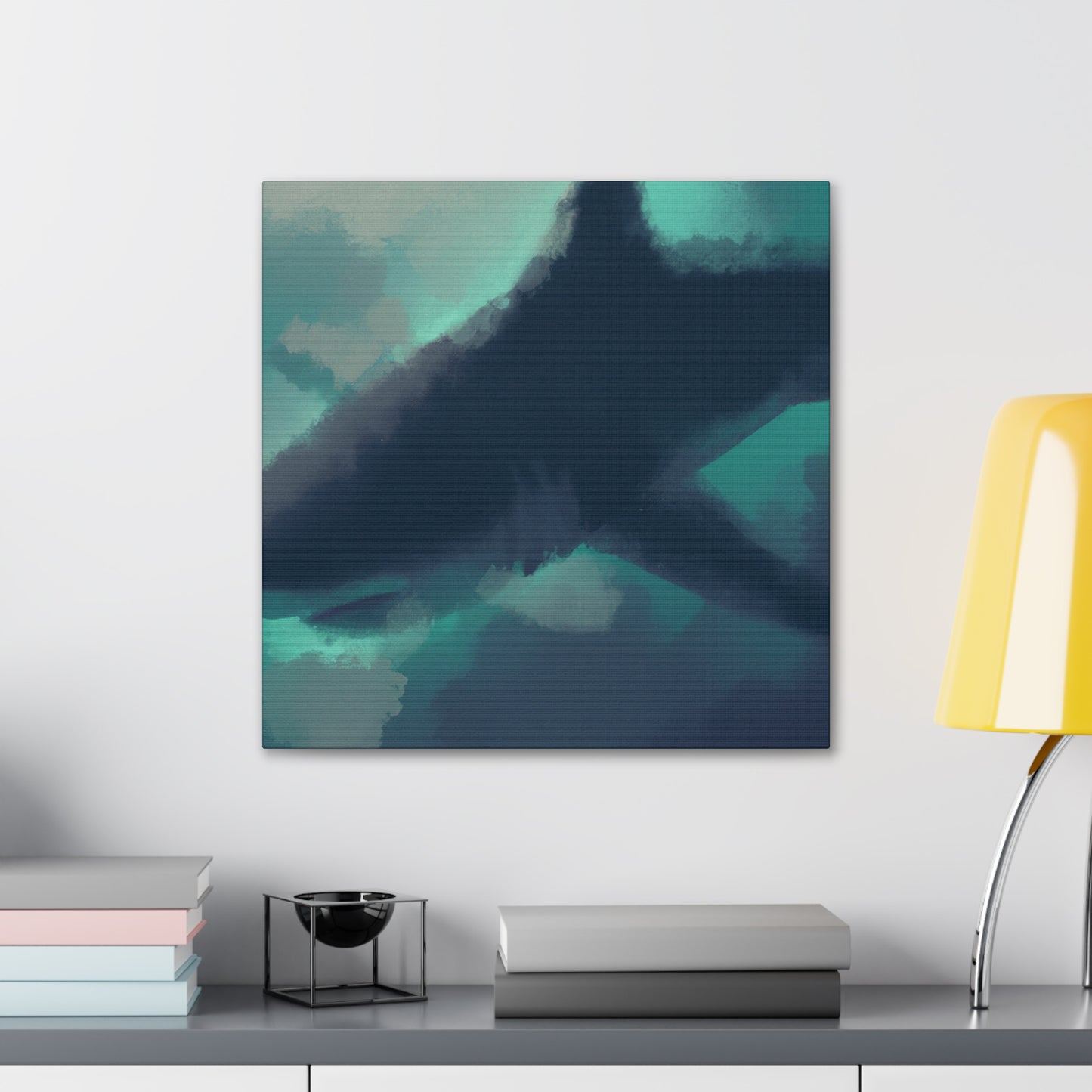 "Shark in Turbulent Seas" - Canvas