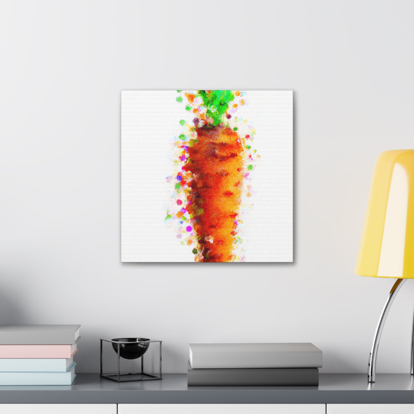 Carrots in Pointillism - Canvas