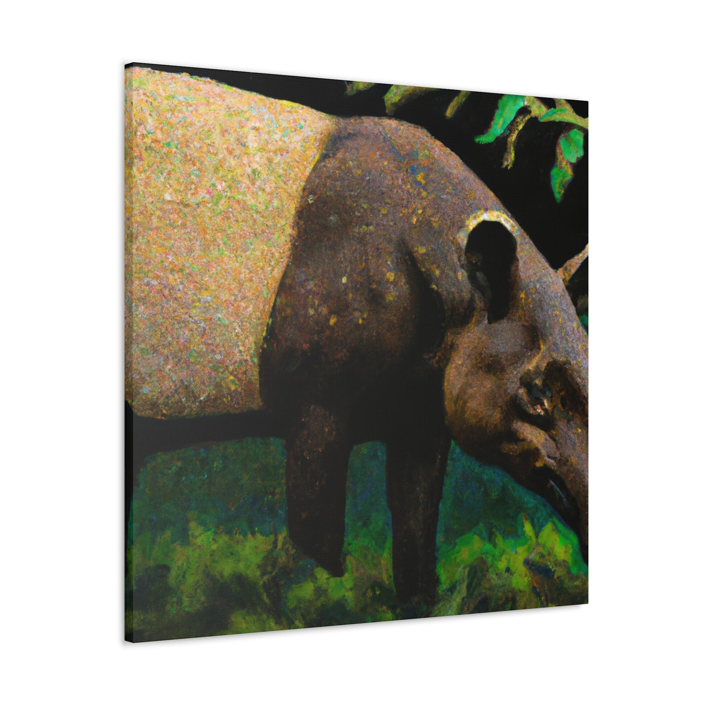 "Malayan Tapir, Impressionist" - Canvas