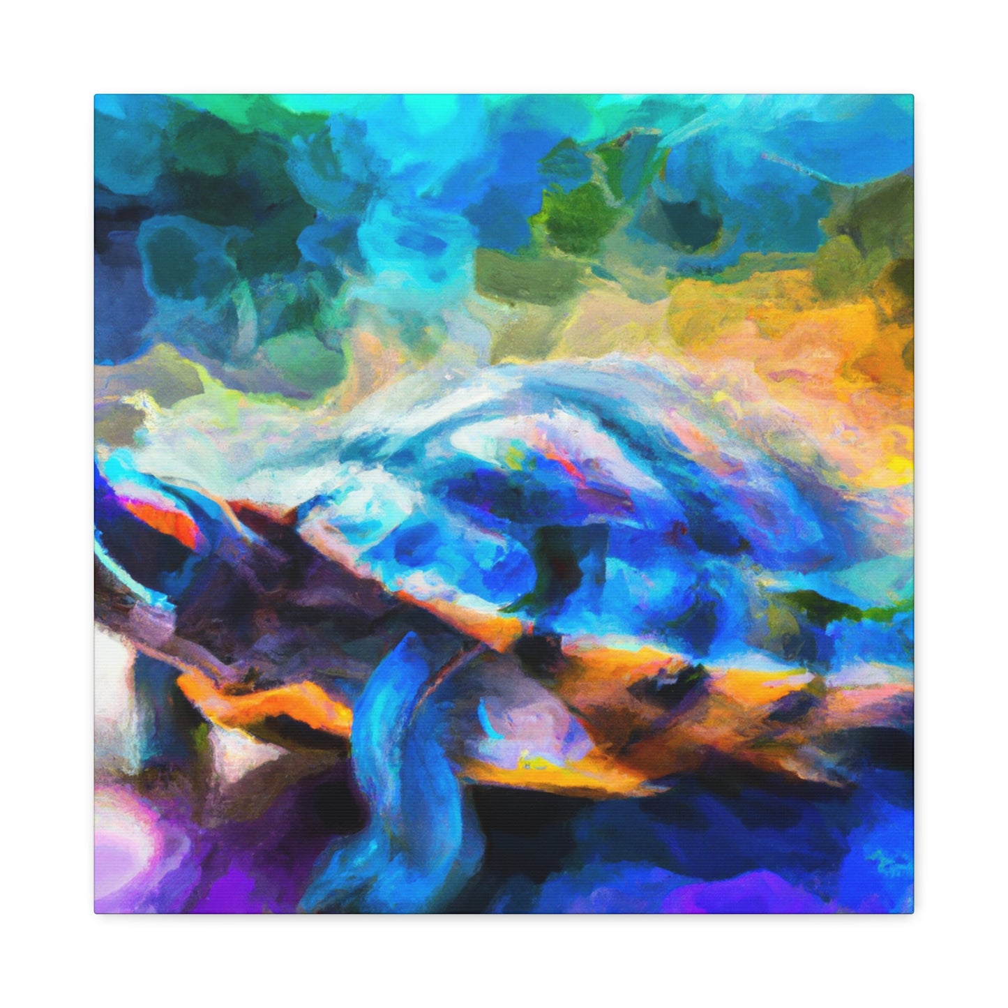 Box Turtle Paradoxical Art - Canvas