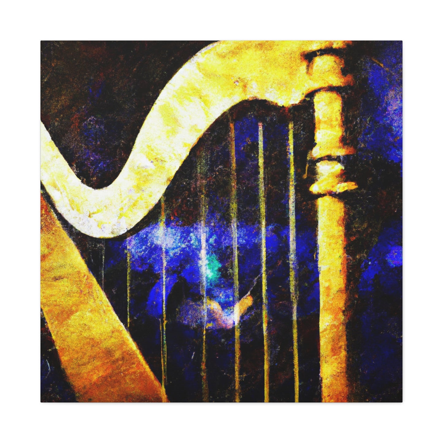 Harp Symphony in Blue - Canvas