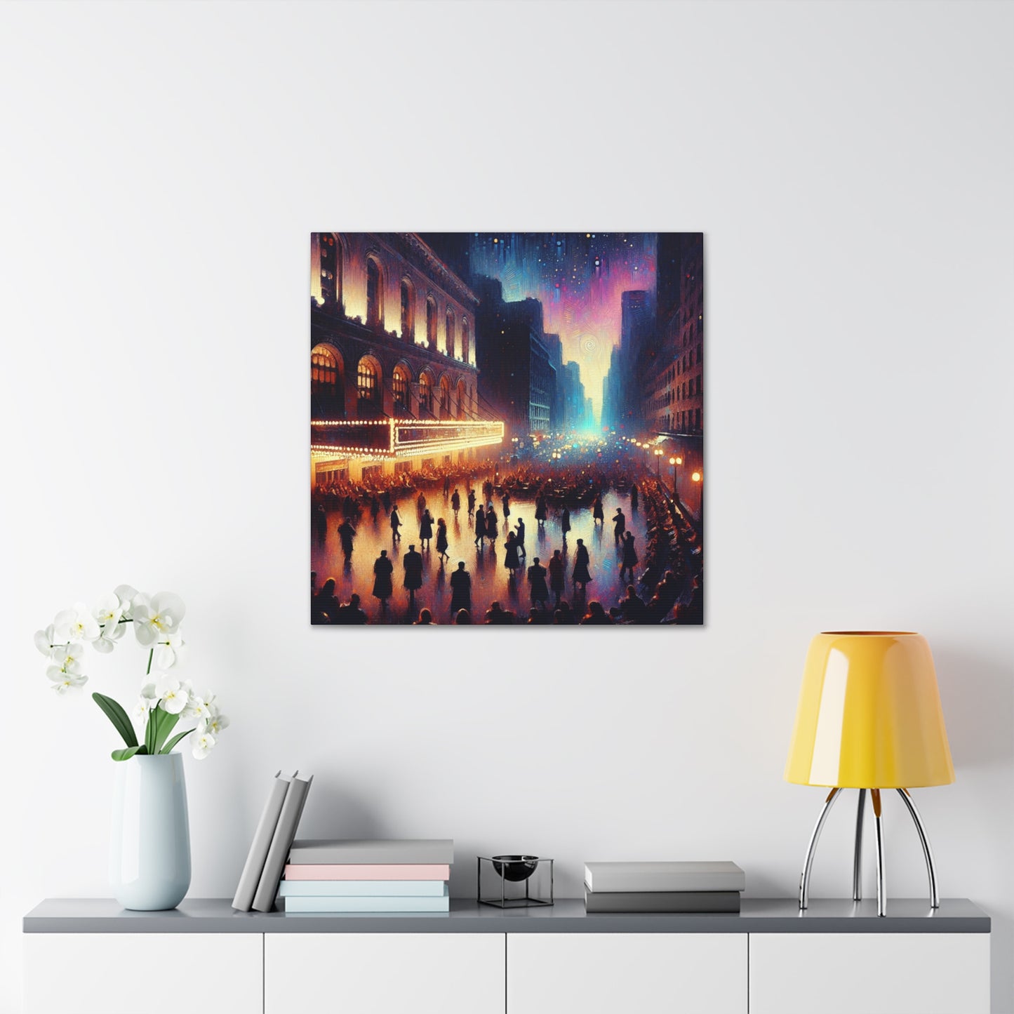 Jazzed Broadway Nights - Canvas