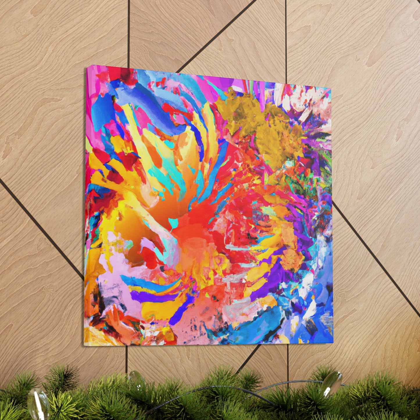 "Vibrant Brush Strokes" - Canvas