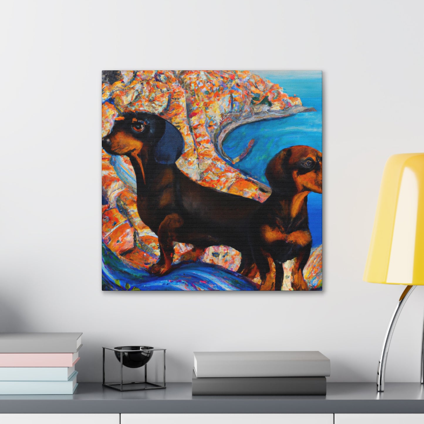 Dachshunds in Artwork - Canvas