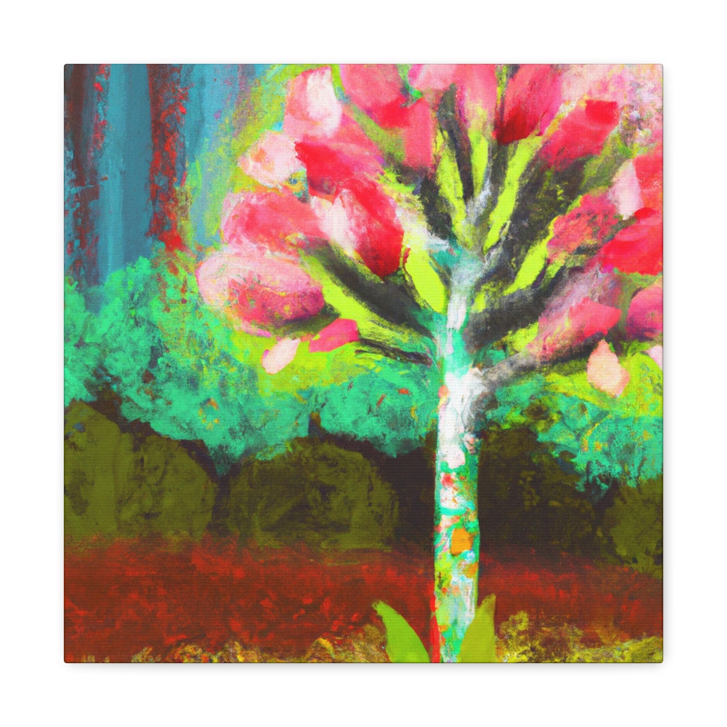 "Dogwood at Dusk Sky" - Canvas