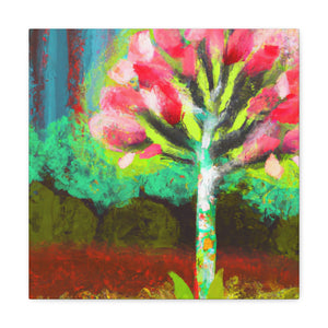 "Dogwood at Dusk Sky" - Canvas