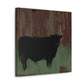 "Black Angus Reflection" - Canvas