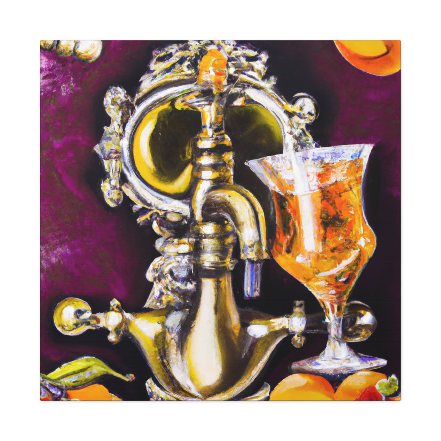 "Brewing Baroque Joy" - Canvas