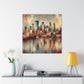 "City's Lively Brushstrokes" - Canvas