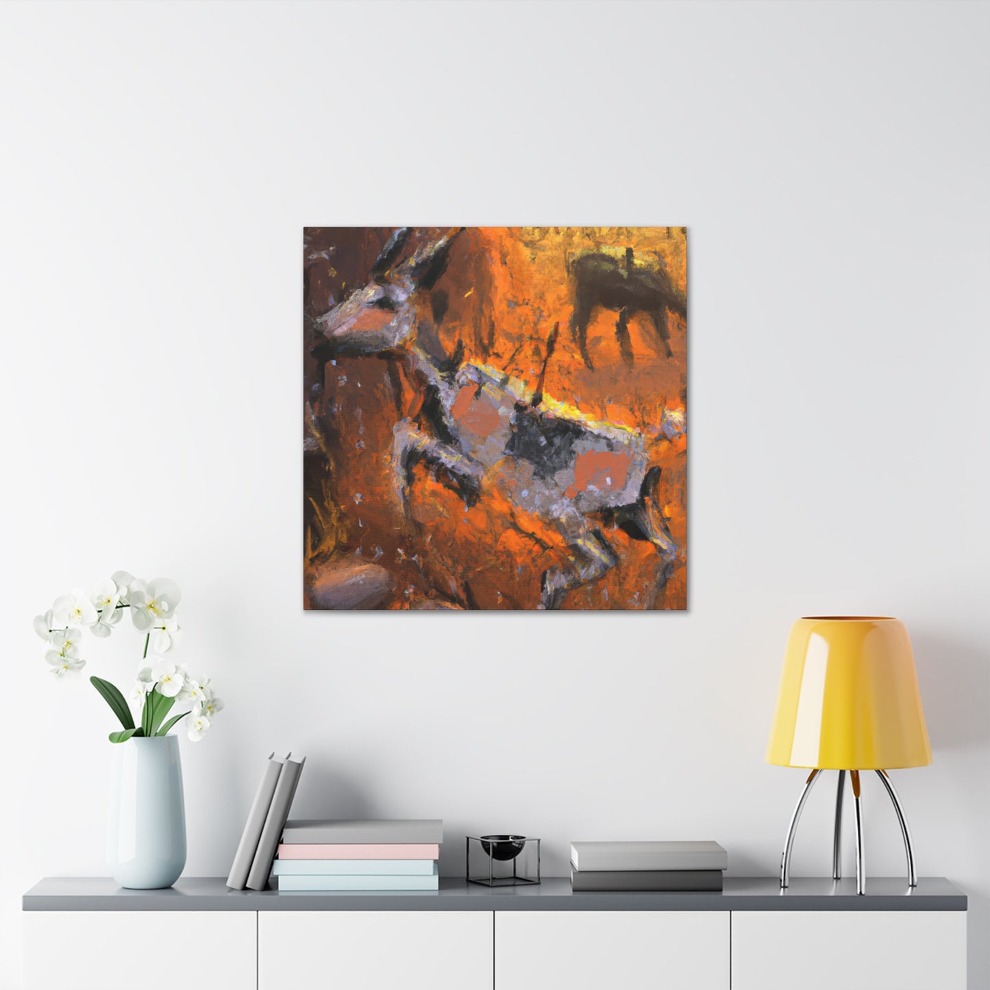 Wild Antelope Abstract - Canvas