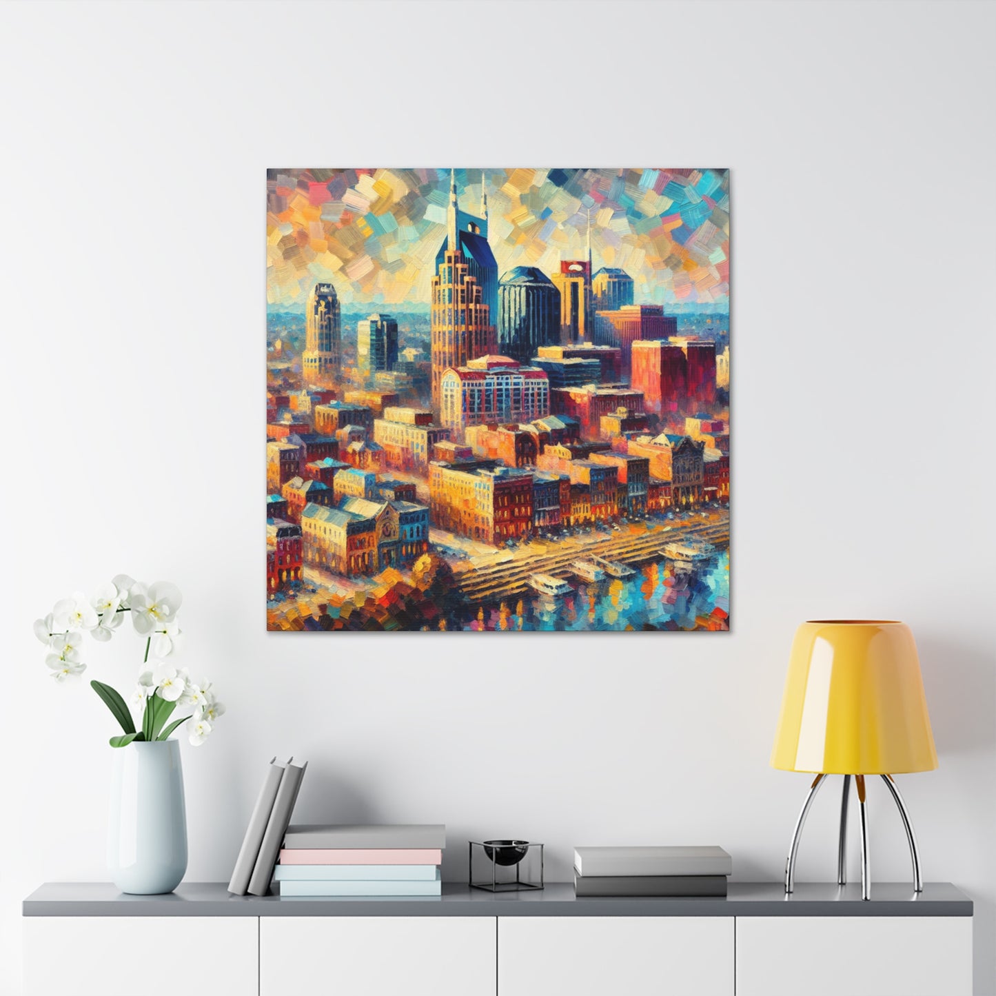 Golden Hues of Nashville - Canvas