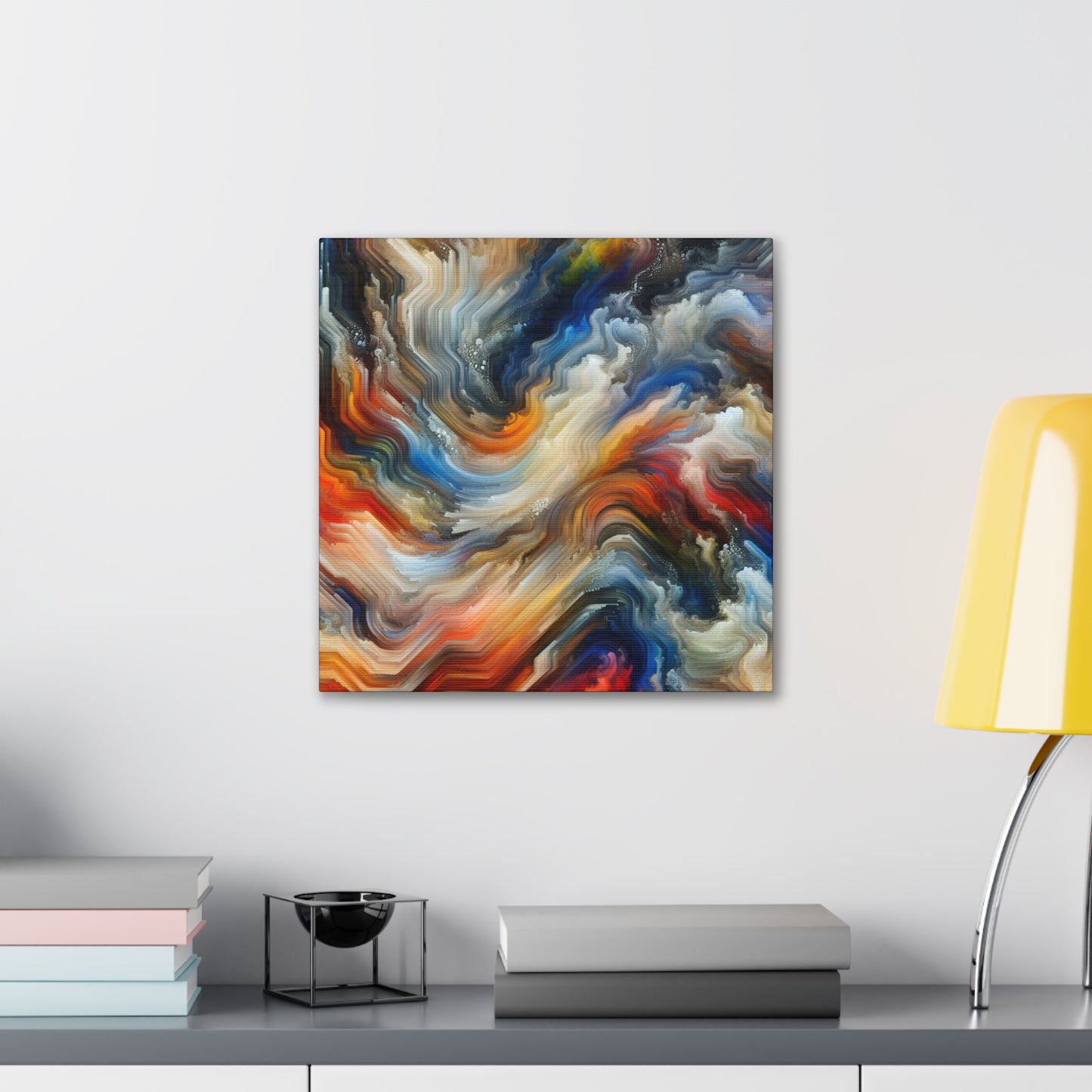 Whispers of Colorful Flames - Canvas