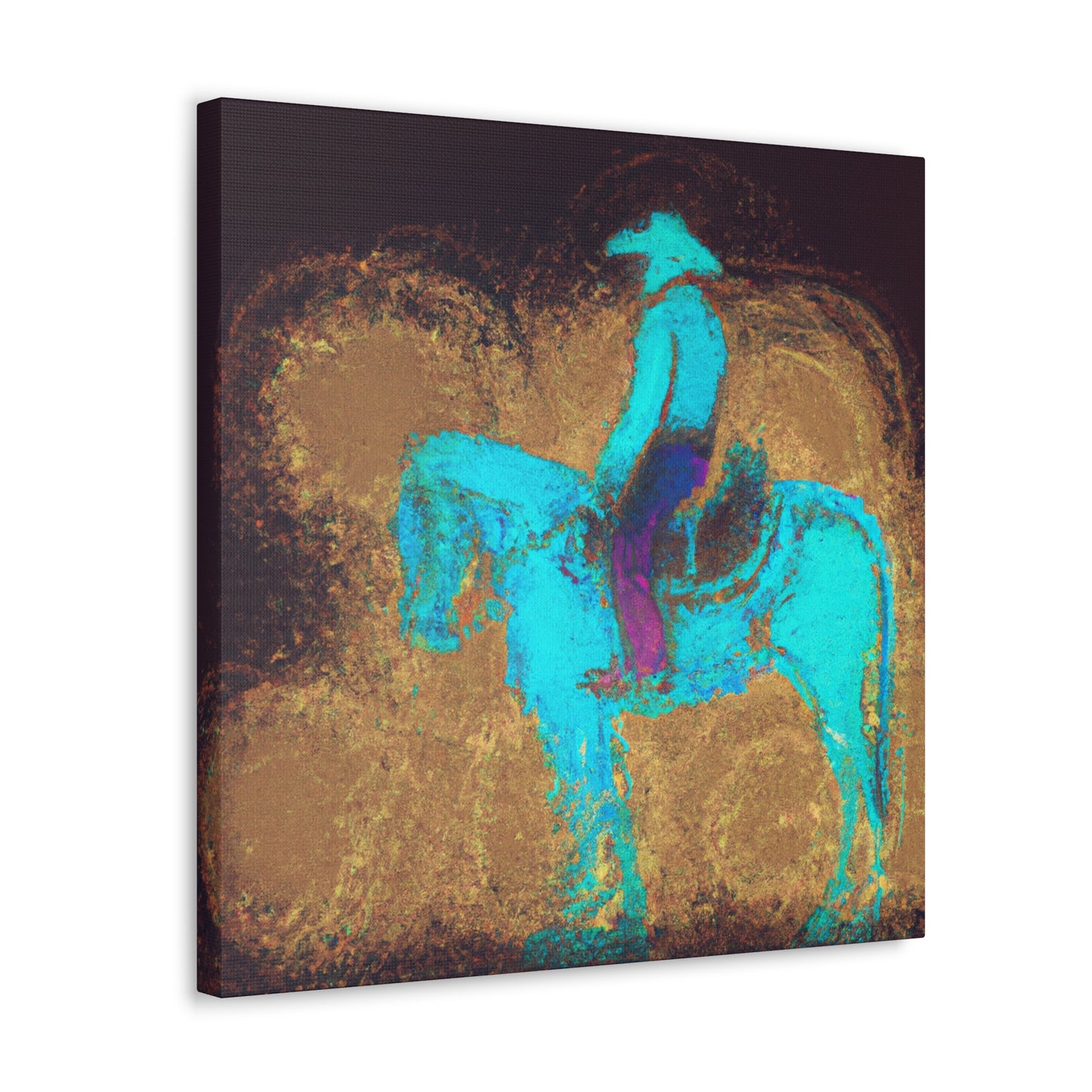 Saddle on the Plains - Canvas