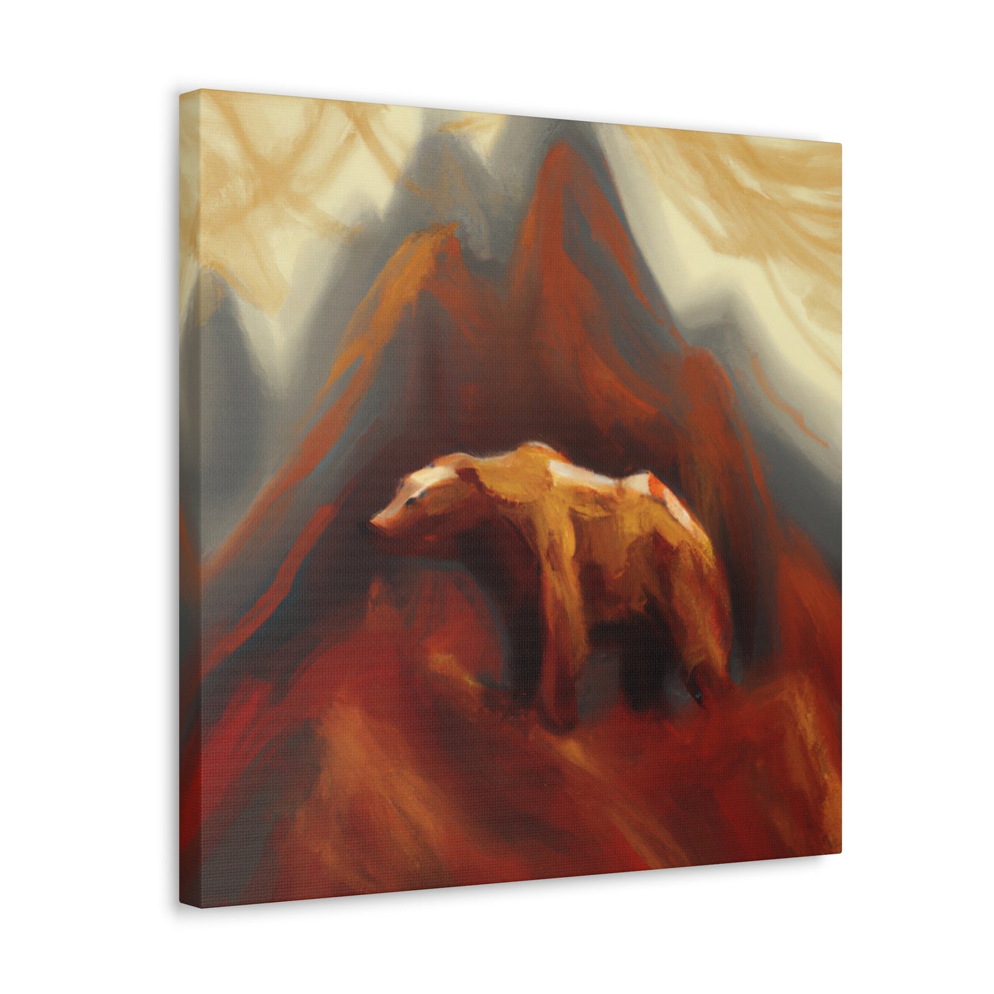 Brown Bear: Majestic. - Canvas