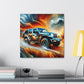 "Mystical Jeep Dreamscape" - Canvas