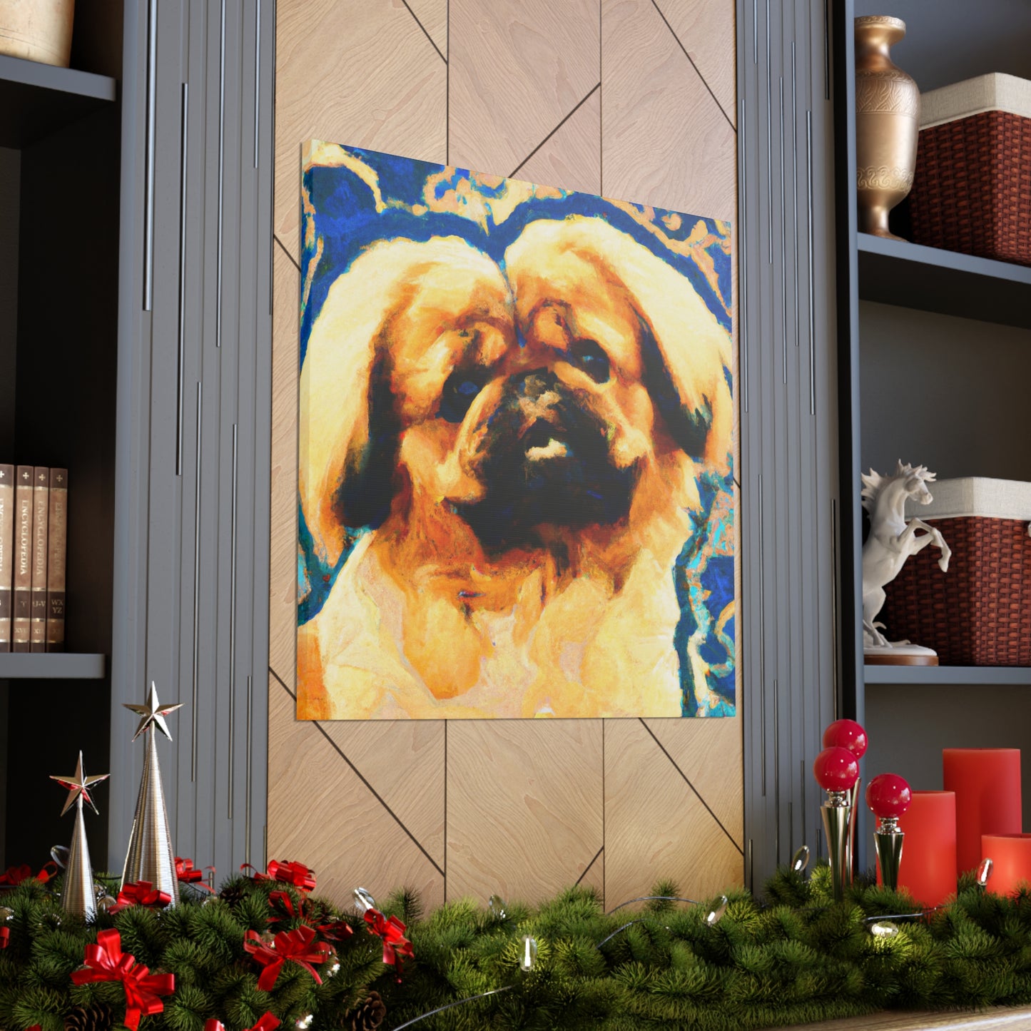 Pekingese Poised Elegance - Canvas