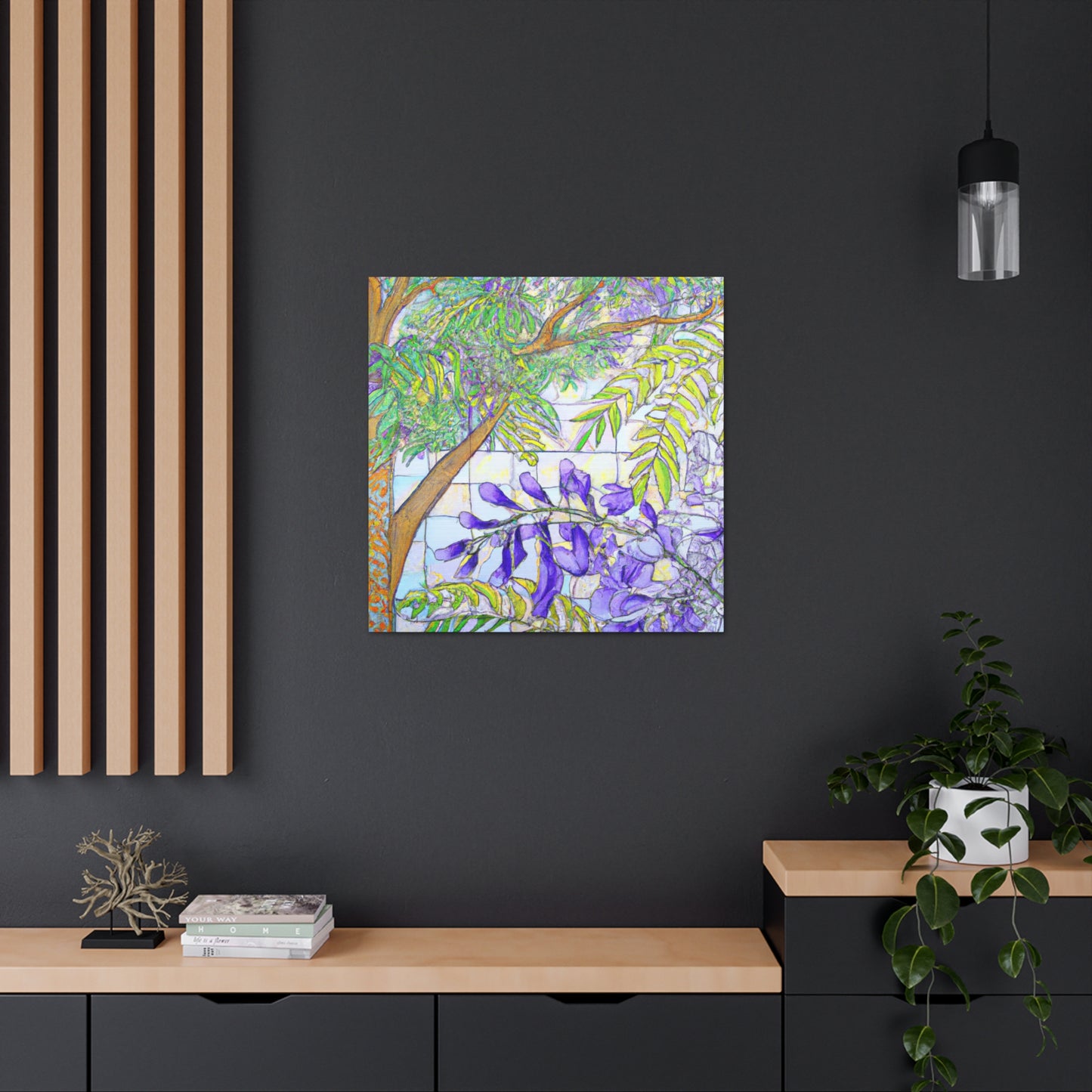 "Jacaranda in Moonlight" - Canvas