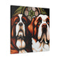 Saint Bernard Slumbering - Canvas