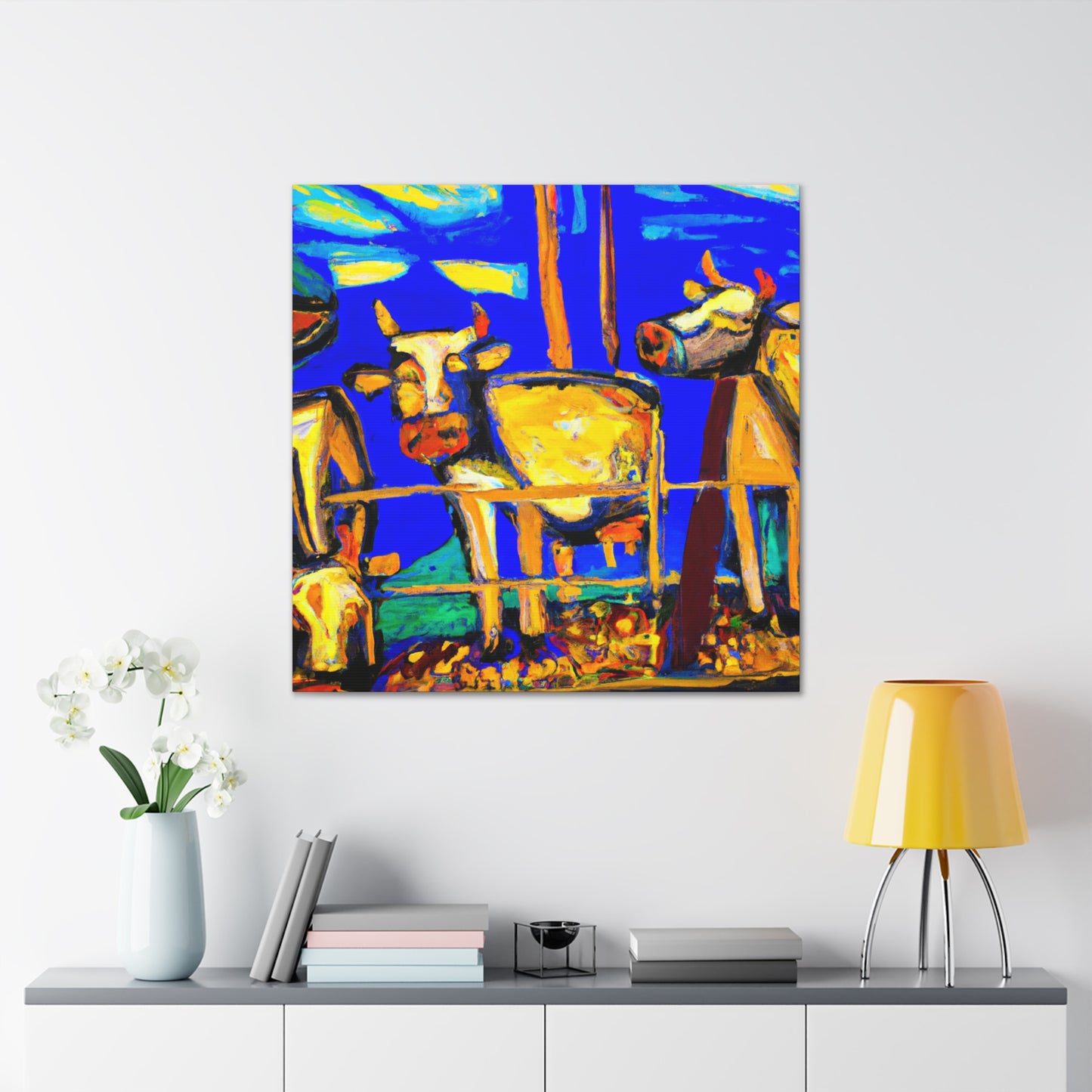 "Cow of Emotional Splendor" - Canvas