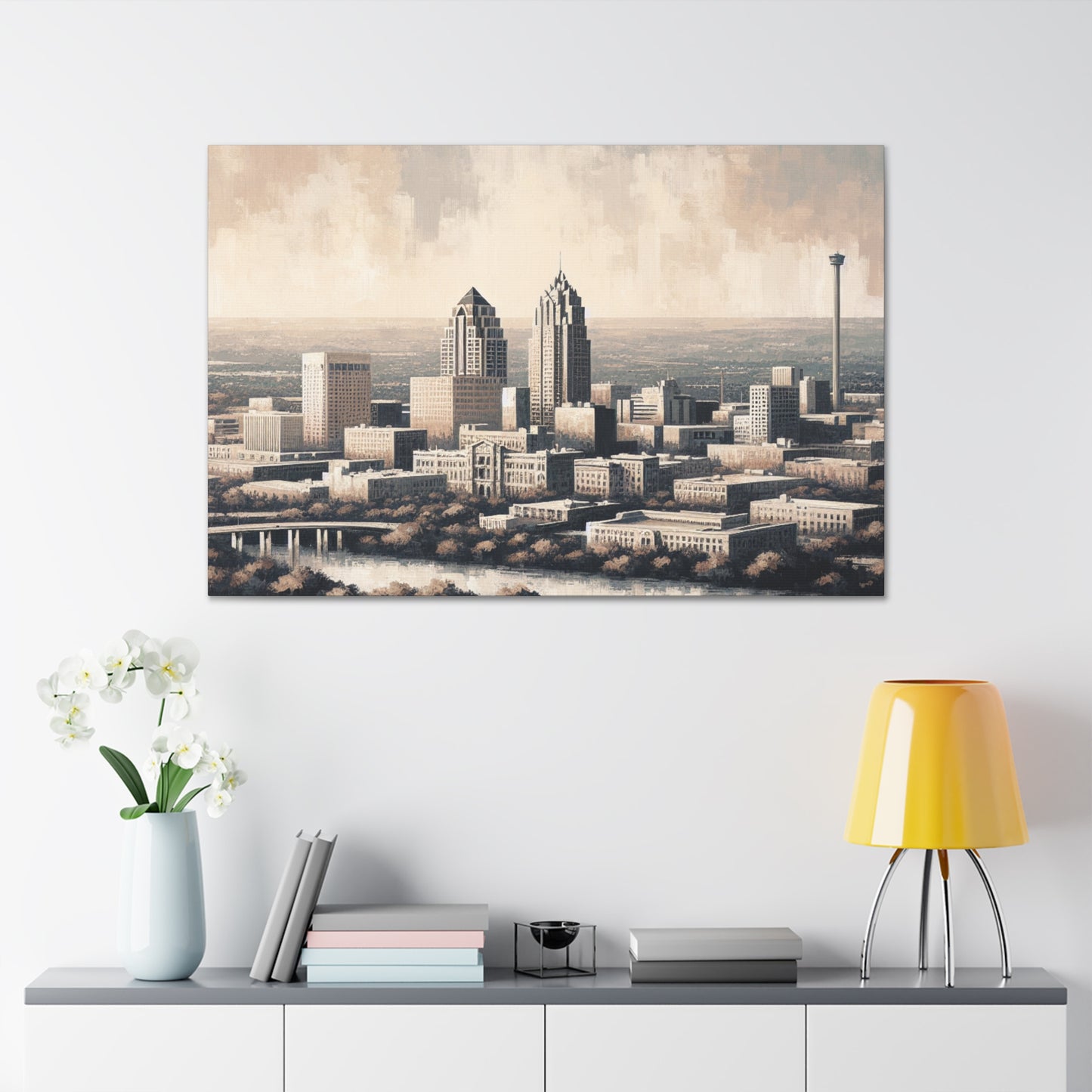 "Urban Serenity, San Antonio" - Canvas