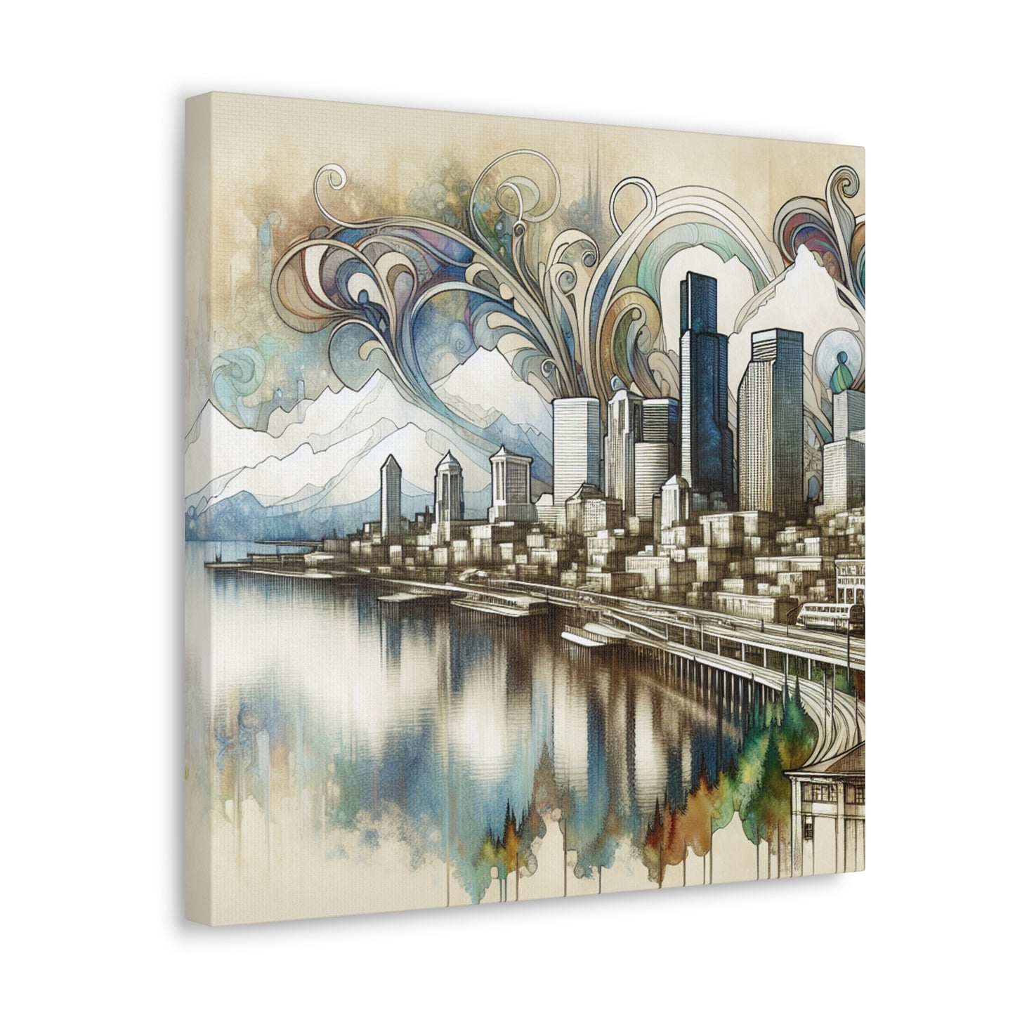 Emerald City Symmetry - Canvas