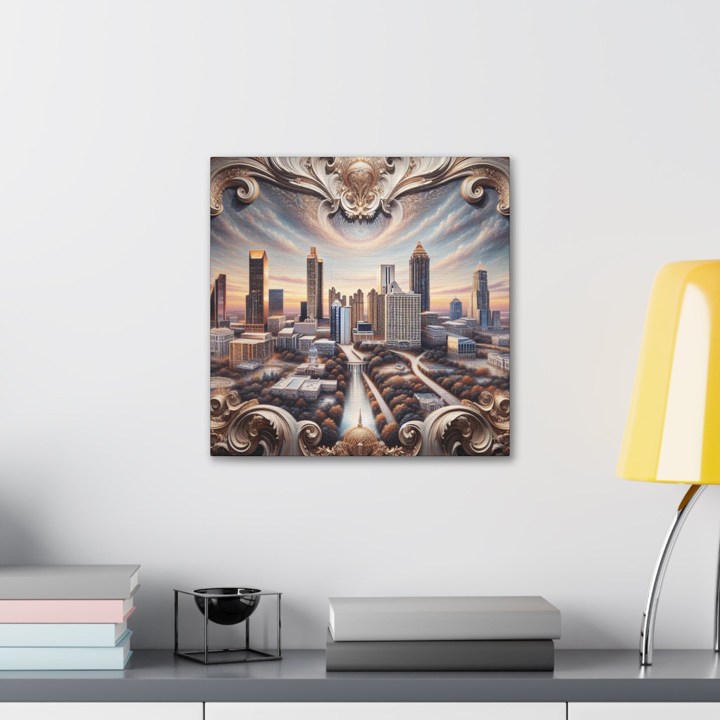 "Streetscape Symphony: Atlanta" - Canvas