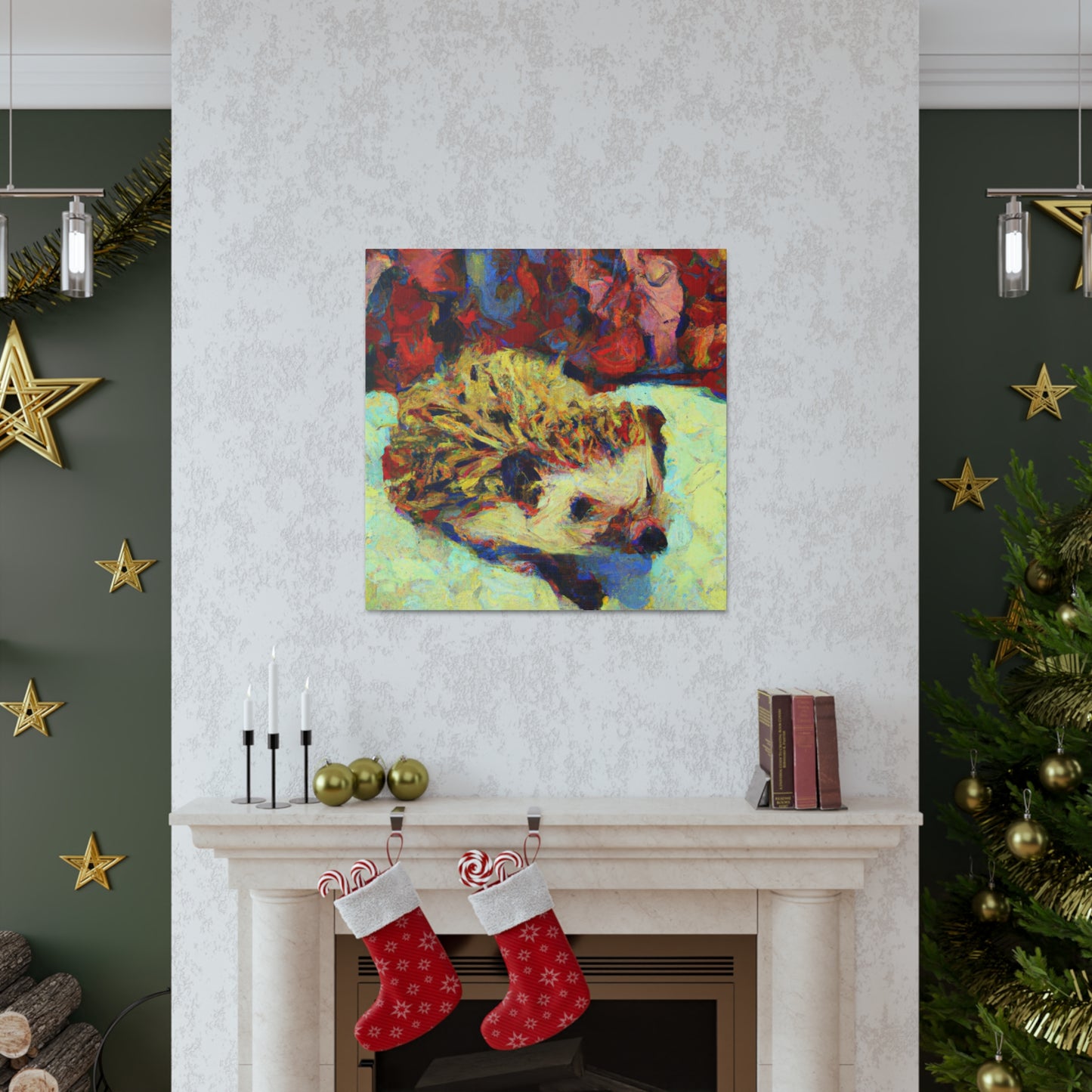 "Hedgehog in Impressionism" - Canvas